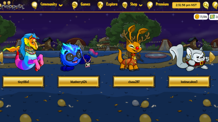 <b>Neopets</b> <hr/> I've been on Neopets for over twenty years now-- back in the day, only site admins could have five pets. Now anyone can have even more, but I'm happy with who I have. Glad they're bringing back flash games.